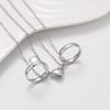 Yousheng 1 Pair Couple Matching Necklaces Electroplated Alloy Magnetic Heart And Ring Shape Pendant Adjustable Romantic Love Husband Wife Pairing