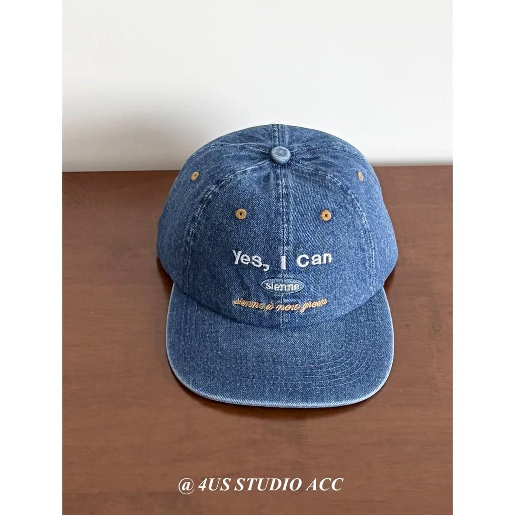 Retro Style Flat Peak Cap With Adjustable Fit For Youth Street Fashion синий