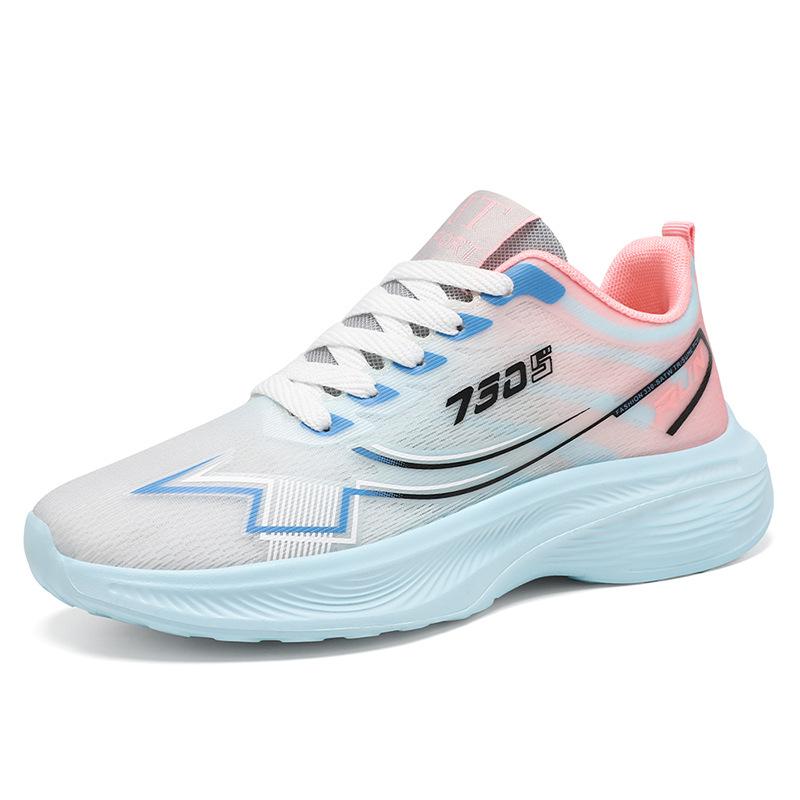 Shoes Women's Spring and Autumn New Sports Shoes Casual Women's Breathable and Lightweight Running Shoes Women's Shoes Soft Soles Not Tired Feet Stick