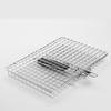 Grill Basket Foldable BBQ Grilling Removable Handle Basket with Stainless Steel Outdoor Cooking Camping Accessories