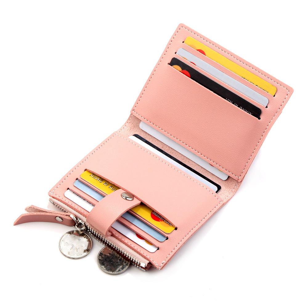 Women's Wallet Short Driver's License Wallet Korean Version Zero Wallet Women's Mini Buckle Bag