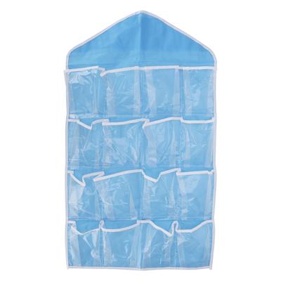 Wall Closet Hanging Organizers Over The Door Storage Bag Polyester Hanging Shelves Pocket for