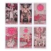 Pink Tarot For Beginners Tarot Card Prophecy Divination Deck Family Party Board Game Fate Card Fortune Telling Game