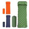 Inflatable Camping Mattress with Pillow Outdoor Sleeping Pad Ultra Lights Air Mat Built-in Footstep Inflator Pump for Camp Tent.