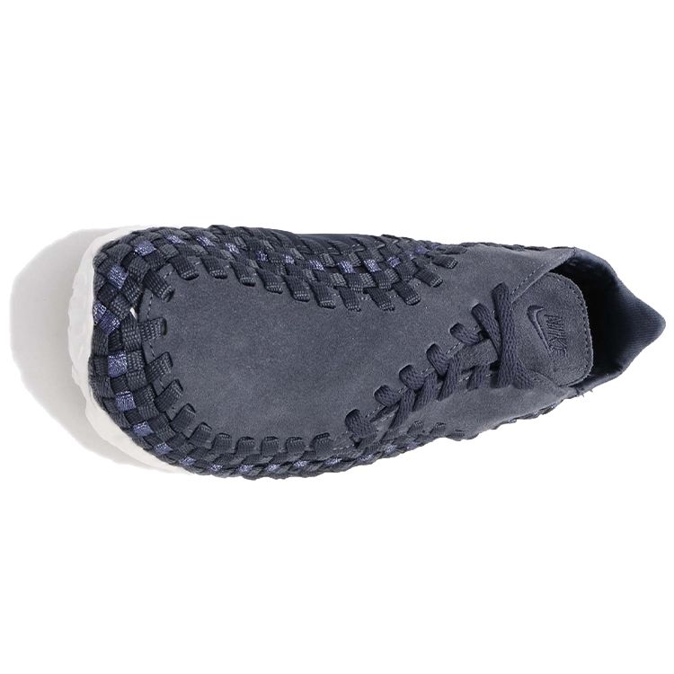 Nike Footscape Woven Comfortable Shock Absorbing Slip Resistant Durable Low Top Lifestyle Shoes Women sneakers Gray Blue 917698-400