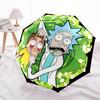 1PC Rick "Morty" Automatic Folding Umbrella, Automatic Folding Umbrella with 8 Ribs, Convenient for Outdoor Use  068