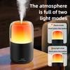 280mL Intelligent Simulation Flame Aromatherapy Machine Usb Mini Ultrasonic Humidifier Home Desktop Diffuser Flame Humidifier
