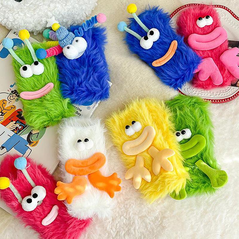 1 Paar Grappige Monstersokken Meisjes Herfst Winter Warm Koraal Fleece Vloersokken Koppel Slaapsokken Pluizige Sokken Leuke Sokken Cadeaus