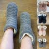 Coppia invernale Pantofole calde antiscivolo addensate più calzini da interno in velluto Scarpe da pavimento morbide