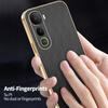 For vivo Y400 5G Case Electroplating Silk Texture PU+TPU Phone Back Cover