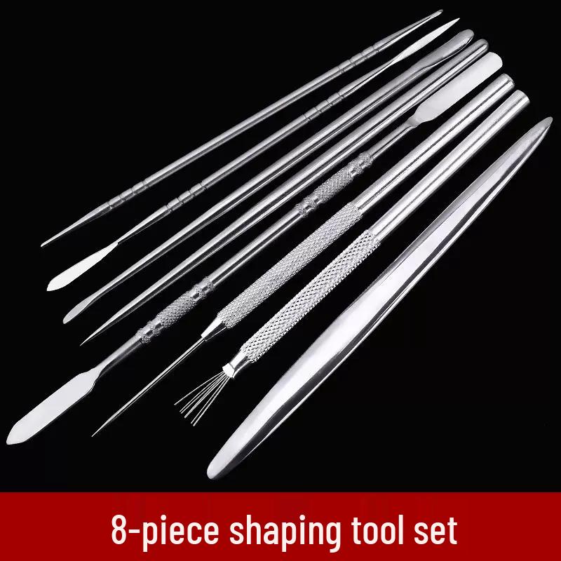 Stainless Steel Clay Sculpture Tool Set: Spatula & Eye Knife