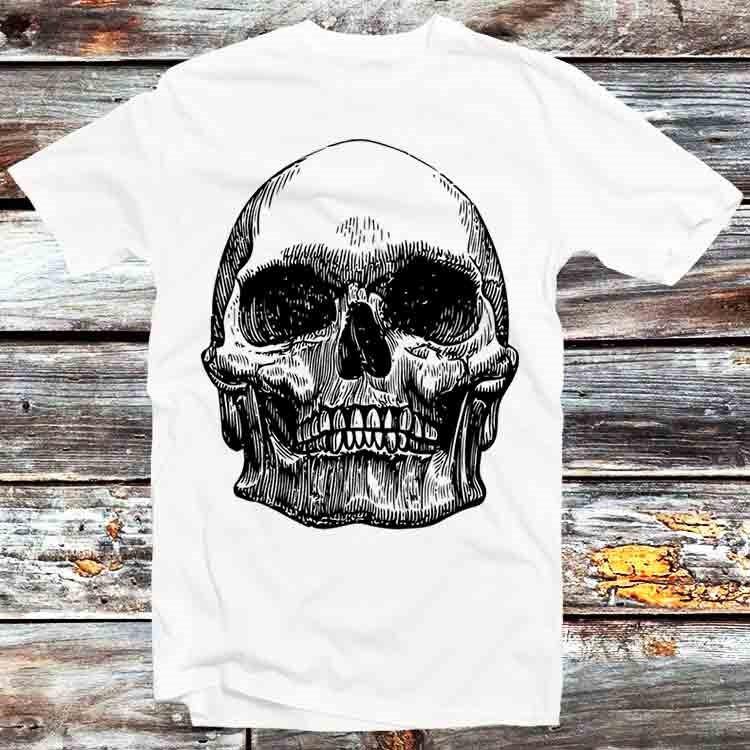 

Skull Look Underneath The Skin Peal Sugar Face T Shirt B1374 4XL