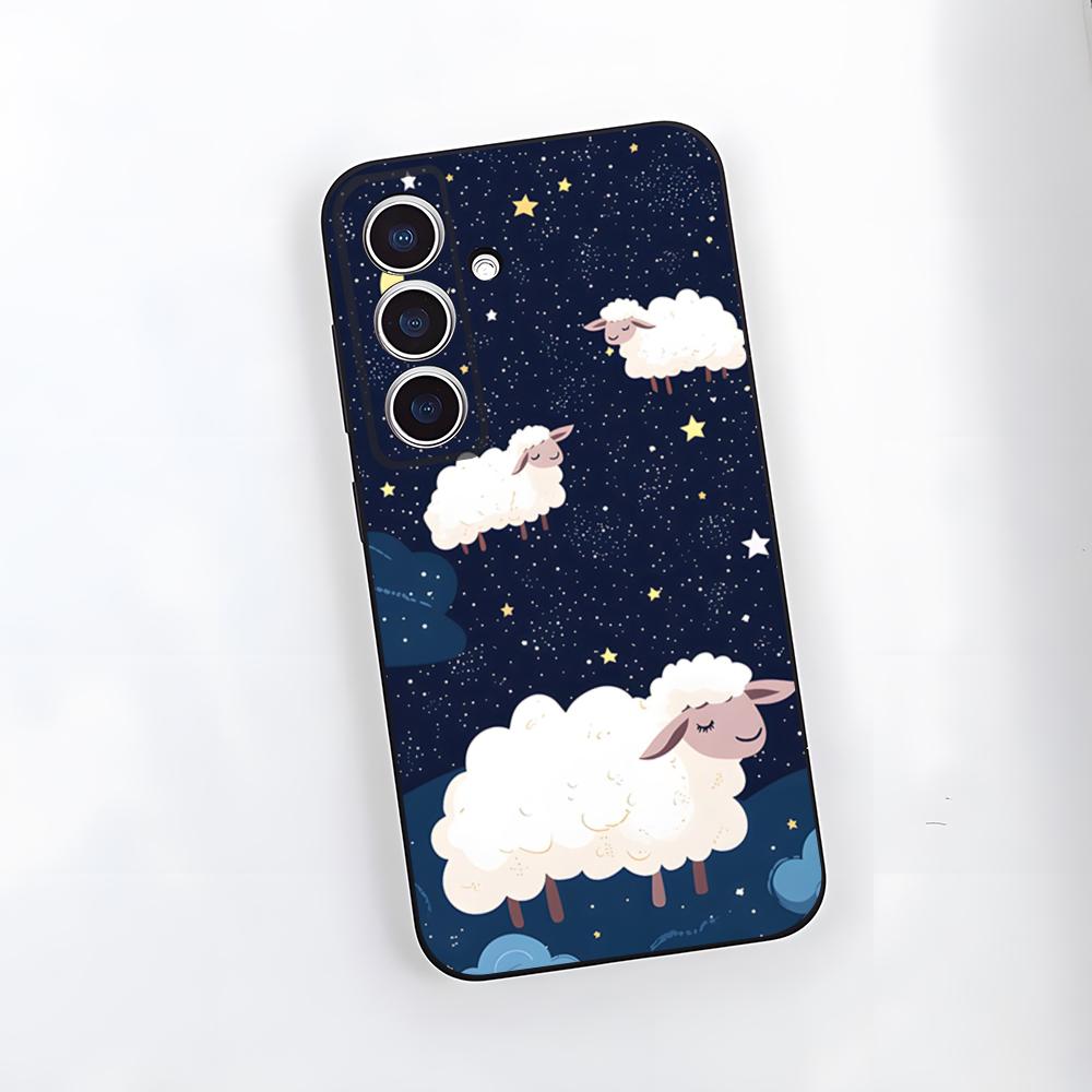 Cartoon Niedliches Schaf Handyhülle Für Samsung S26 S25 Plus S20 S20 Plus S22 Ultra S23 FE S21 Plus S21 Ultra Weiche Hülle