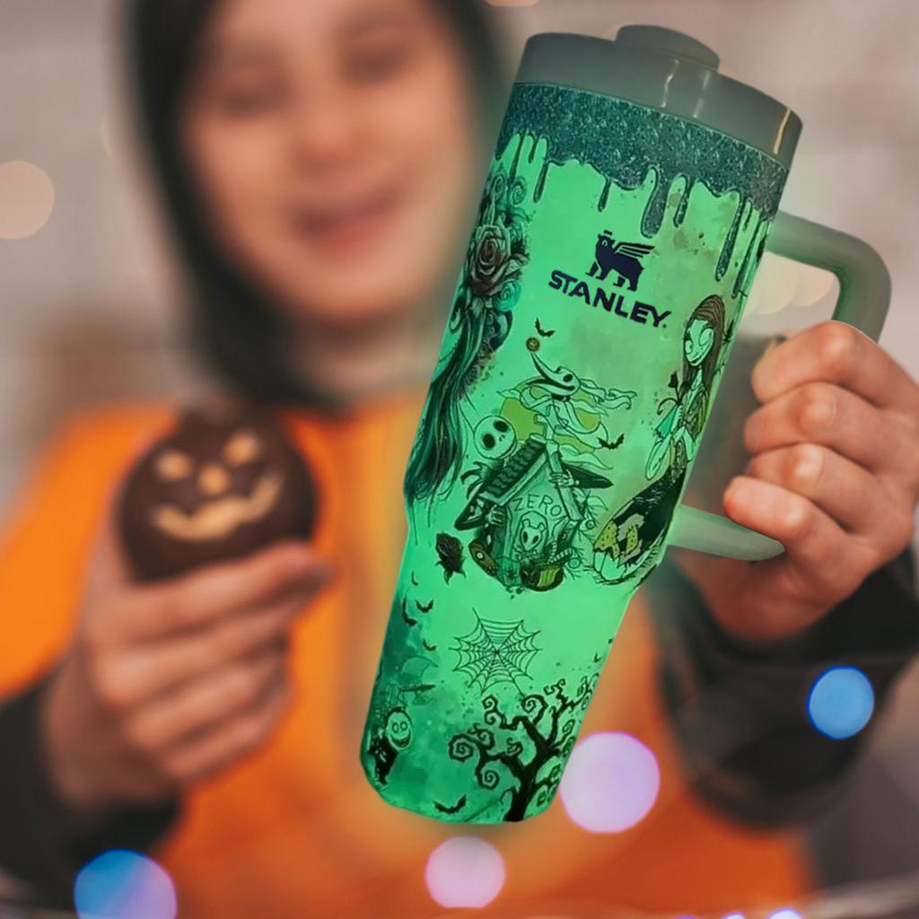 Halloween Luminous Cup 304 Stainless Steel Large Capacity Thermos- Cup High Value Car Thermos- Cup
