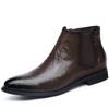 Men's shoes autumn and winter new men's boots large size British leather shoes polished retro foot boots