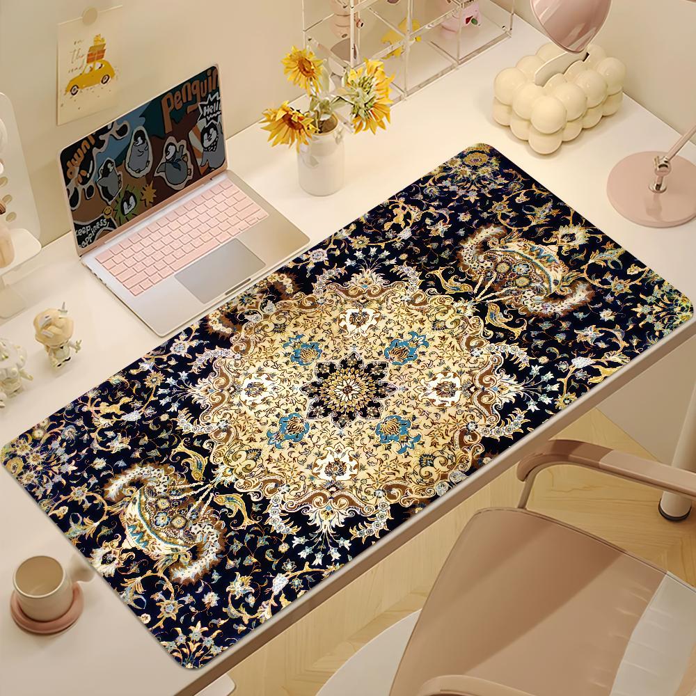 Persian Carpet Mouse Pad Large NonSlip Lockedge Desktop Computer Desk Mat Keyboard Writing Mousepad Office Gamer Student Gifts