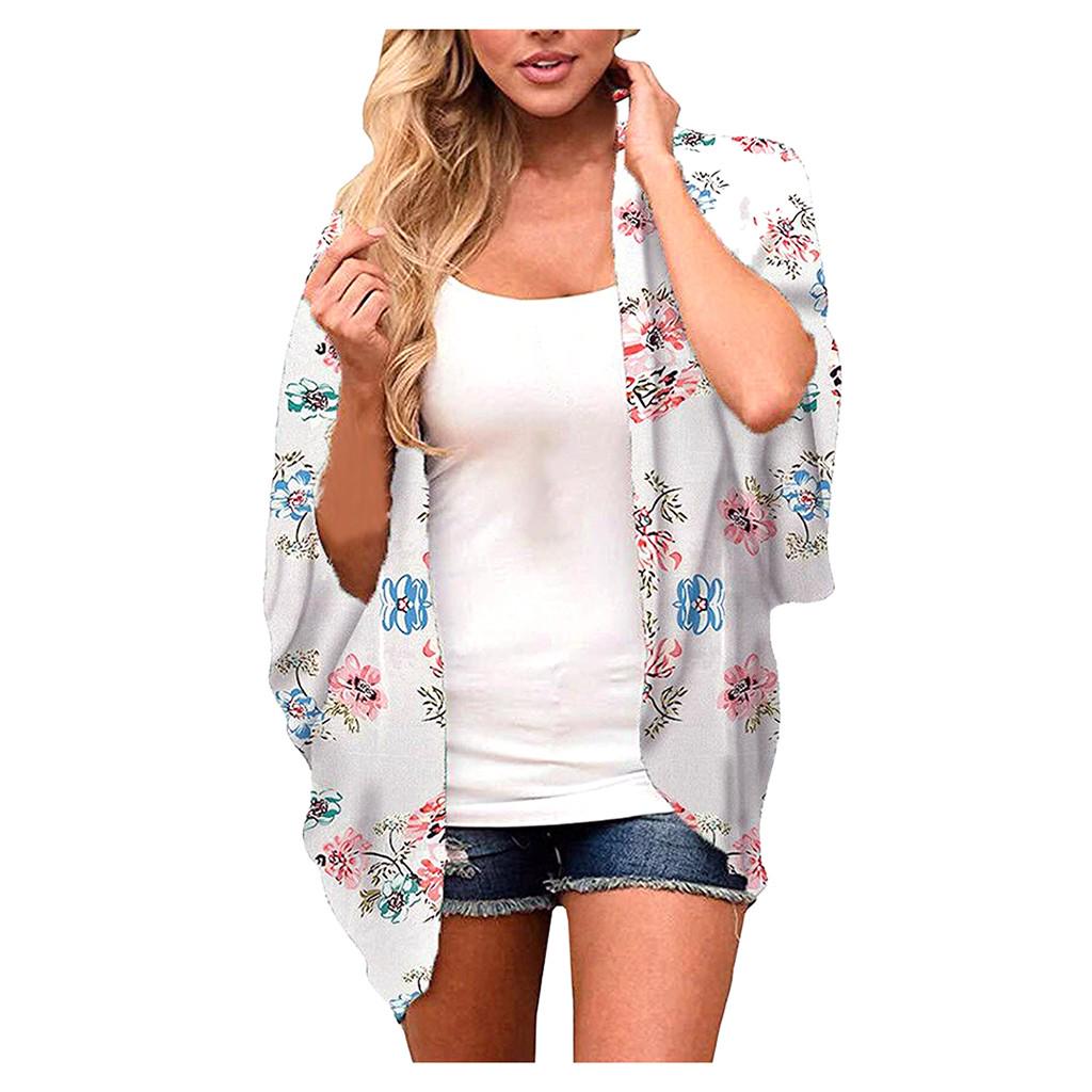 floral chiffon cardigan