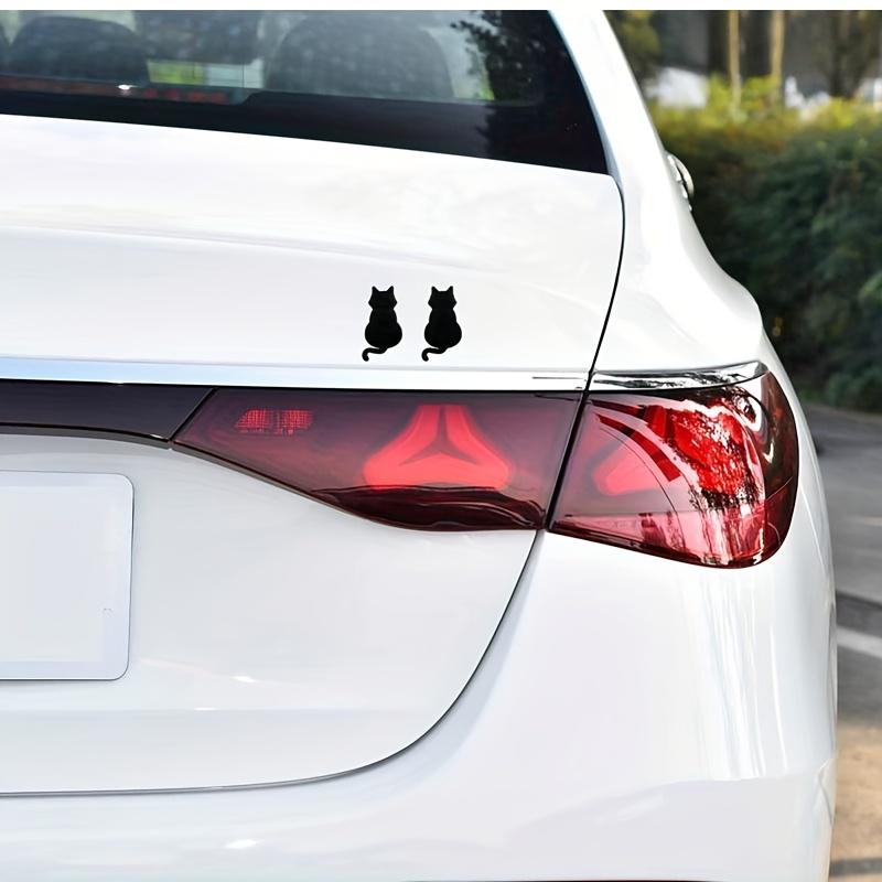 Suitable for Car Tail Side Modification Cartoon Cute Shaped Car Emblem Stickers, Universal High-Quality Metal Material Pet Cat Car Decoration Stickers