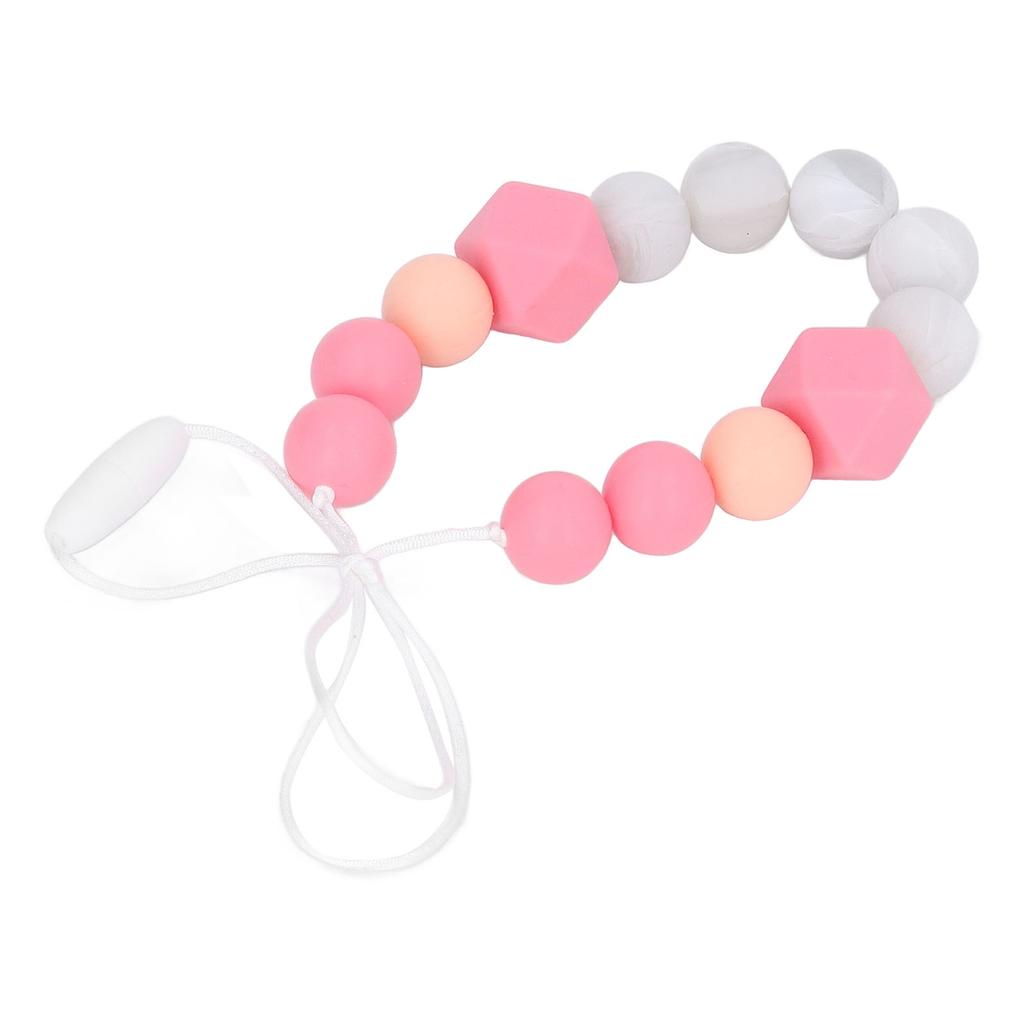 Baby Zahnkette Kleinkinder Exquisite Weiche Silikon Perlen Kauspielzeug Zahnkette für Zahnfleischmassage