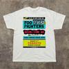 Foo Fighters 2026 Take Cover Tour Maglietta Bianca in Cotone S5xl Cl757