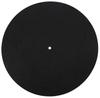 ColorfylCoco Turntable DJ 3mm Mat, 12-inch Slipmat, Felt, 29.5cm Diameter, Thick, Black, Non-Slip, Replacement, Anti-Static, Vibration-Dampening