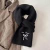 Thicken Knit Scarf Soft Neckerchief New Cross Scarf  Women