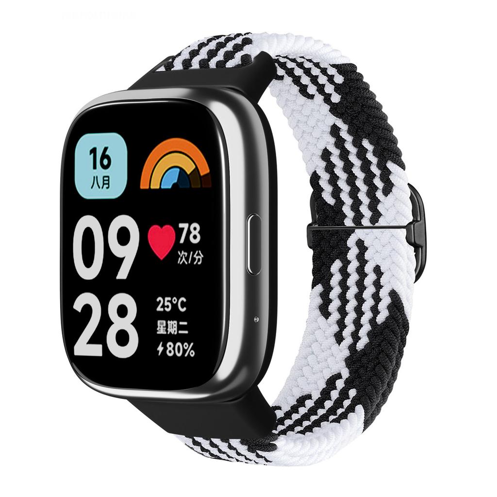 Geflochtene Solo-Schlaufe für Xiaomi Redmi Watch 3 active Armbänder Zubehör Sport Nylon Atmungsaktiv Ersatz Correa Redmi 3 Lite Band