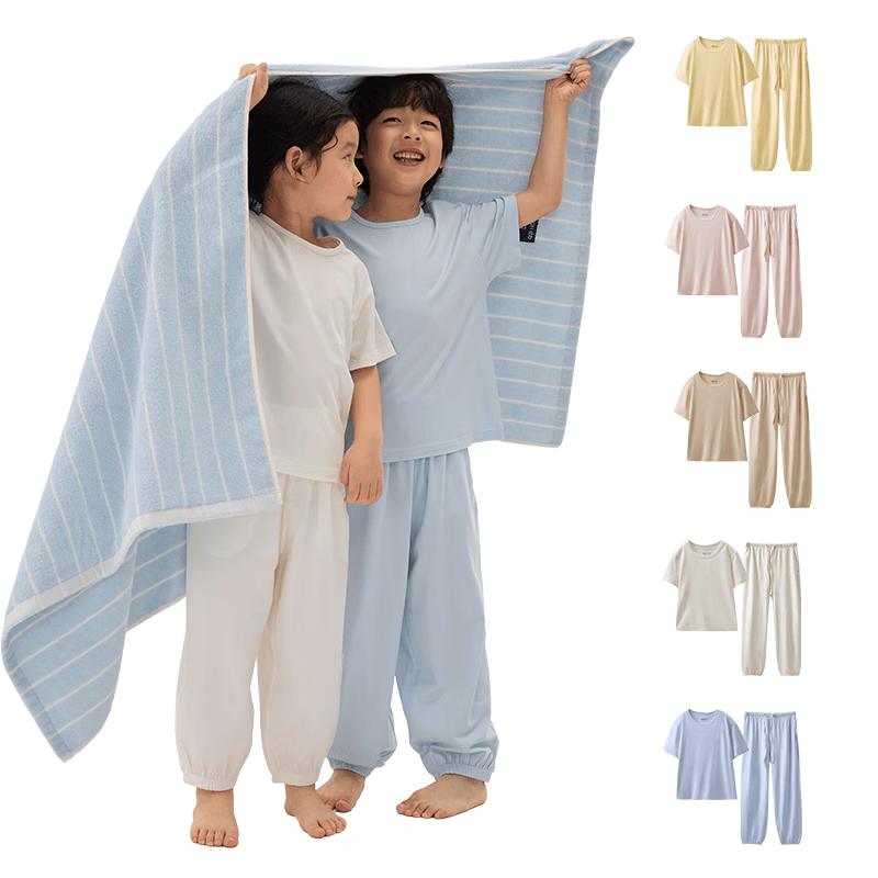 Q21 Beruhigendes, ekzemfreundliches Pyjama-Set für Kinder