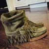 Women Ankle Boots Ladies Suede Shoes Tassel Single Boots Pop Tide Silp-On Boho Boots Women Flat Shoes Cowboy Shoes Short Boots