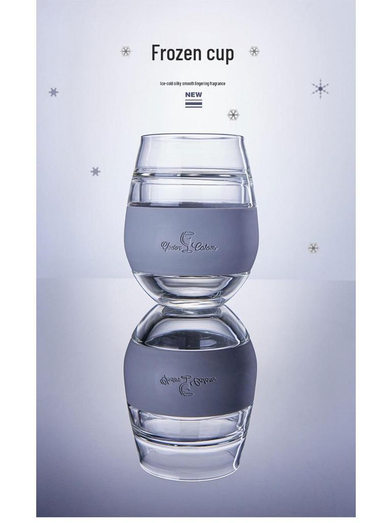 Viski Double-Layered Ice Wine Glass - Red & White Wine Frozen Glass