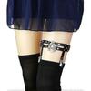 2pcs Adjustable Star-shaped Leg Garter With Anti-slip Clips, Elastic Gothic Thigh Ring Garter For Women And Girls