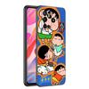 Cartoon C-Crayon Shinchan Schwarze Handyhülle für Xiaomi Mi 9 SE 8 10T 11 12 13 Lite 9T 11T 12S 12T 13T 14 Pro 5G NE 11i 12X