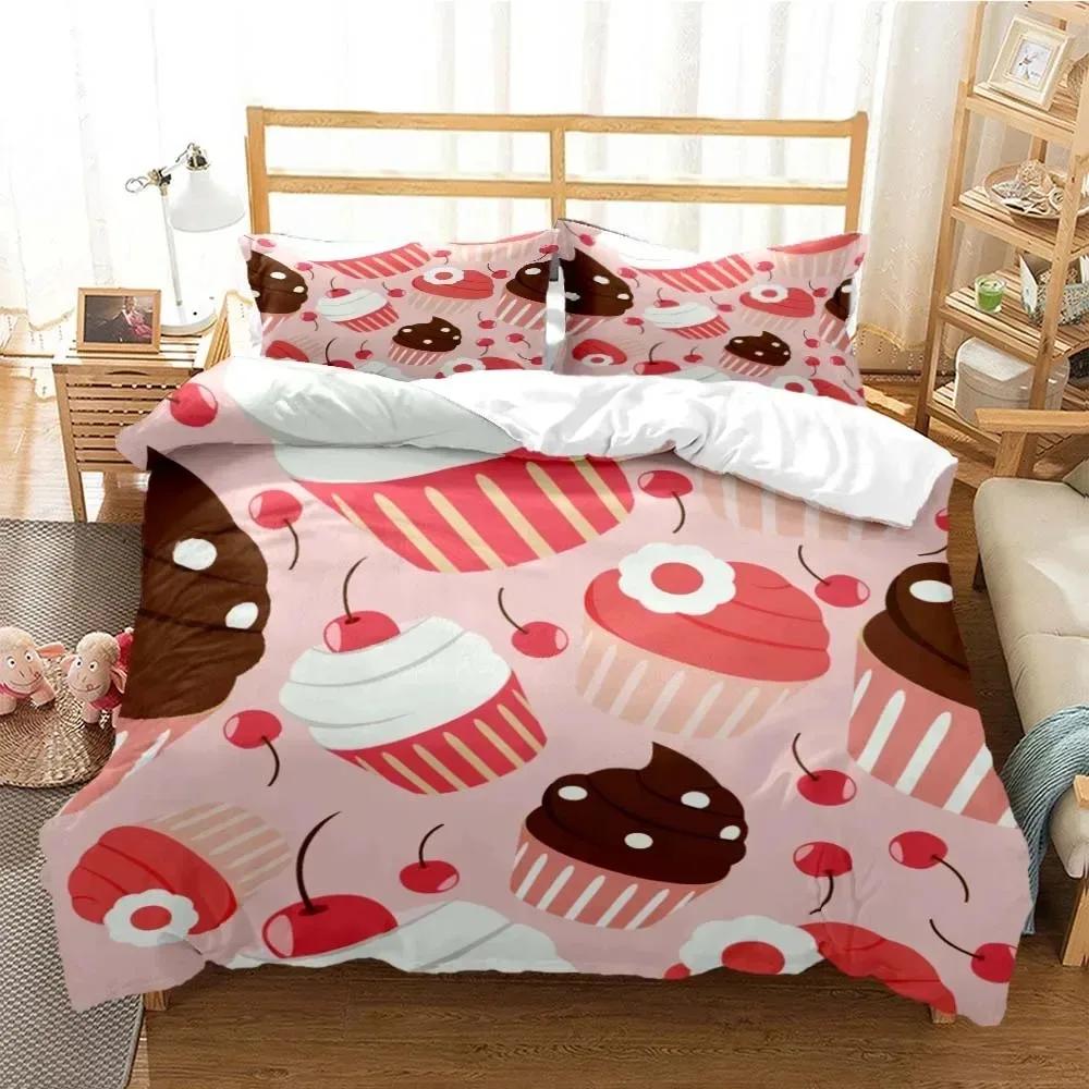 Cartoon Cute Print Digital Print Polyester Bedding Sets Boys Covers Boys Bed Linen Set Teens Bedding Set