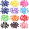 50-100pcs/lot Colorful Stripe Resin Beads Round Loose Beads Spacer Beads For Handmade DIY Jewelry Making Bracelets Necklace