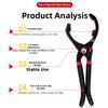 Adjustable Oil Filter Pliers with Non Slip Handle and Reinforced Rivet for Long Lasting Use and High Torque Performance