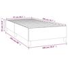 Box Spring Bed Frame Black 100x200 cm Fabric