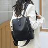 Multifunctional fashion backpack Urban simple commuter shoulder bag PU soft leather texture anti-theft student school bag