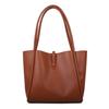 New solid color mother and child bag simple trendy portable tote large capacity retro spring fashion shoulder bag