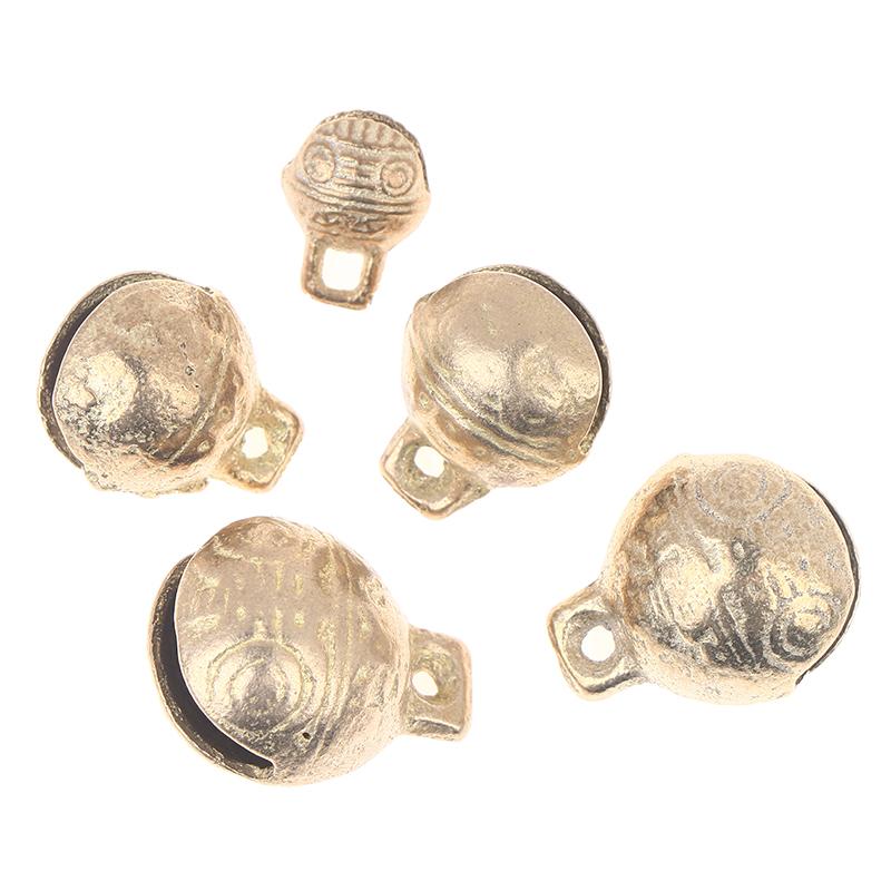 11/14/16/18/20mm Mini Craft Bells Animal Pet Bells Gold Pet Dog Cat Collar Bells Copper Bells Sound Loud Brass Bells Pendant