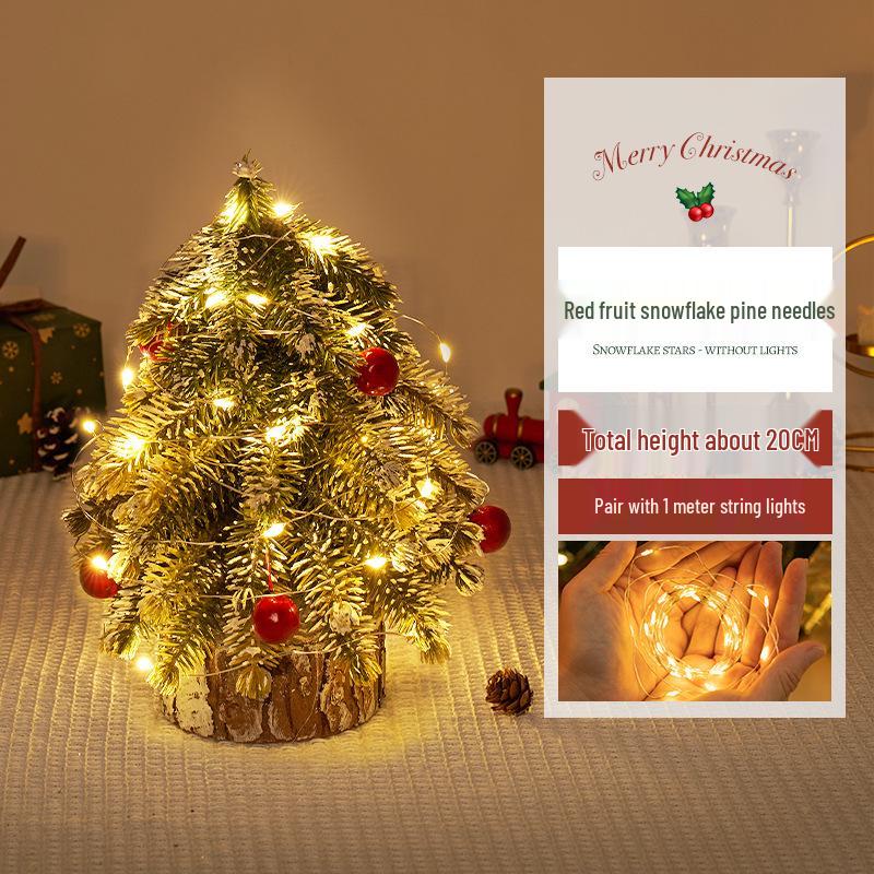 Mini Christmas Tree Ornament: Desktop Decoration & Holiday Photo Prop 2024