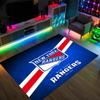 Design New York Rangers Křišťálový sametový koberec Útulný Ne?Protiskluzová tištěná předložka do ložnice, obývacího pokoje, předsíně