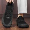 Men Barefoot Casual Flats Driving Shoes Black White Blue Wide Head Walking Shoes Yoga Fitness Shoes Large Size