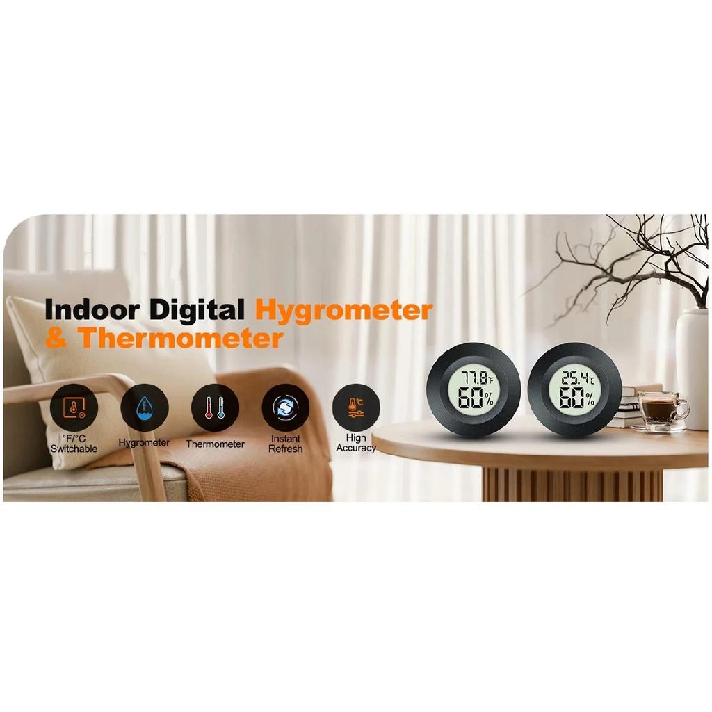 Portable Hygrometer Thermometer Temperature and Humidity Digital Display Electronic Machine Indoor Camp Car Temperature Sensor