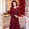 Qianlian Hochzeitskollektion Brautmutter Midi-Kleid
