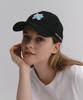 Soltipeullawo Sky Ribbon Embroidered Signature Cap Black