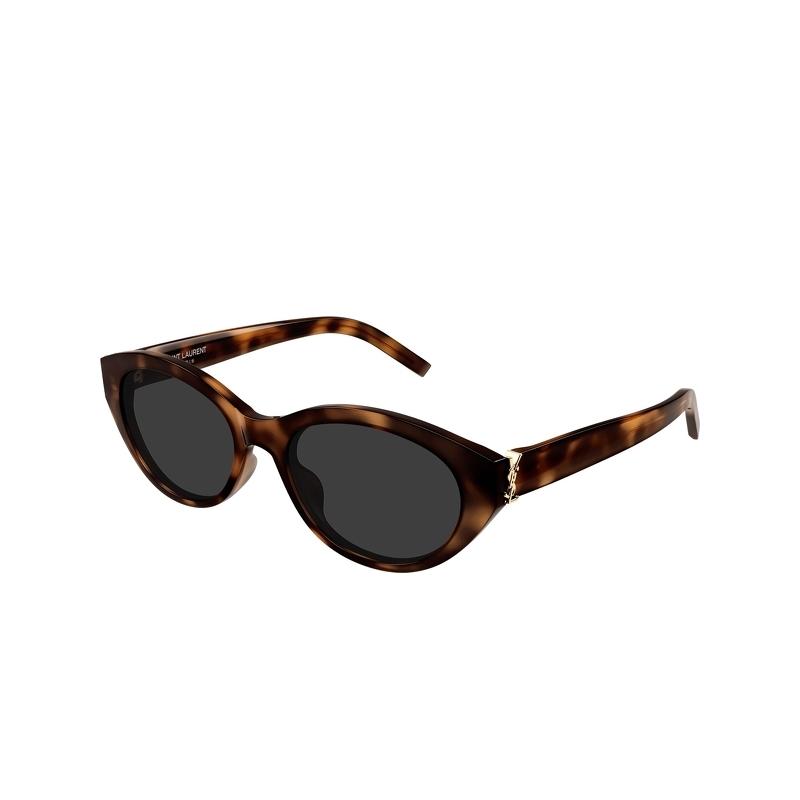 Saint Laurent Classic Logo Irregular Frame Sunglasses Unisex Sunglasses Tortoise M148/F003