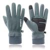 Windproof Fleece Winter Gloves: Unisex Touchscreen, Thick Velvet Lining for Cycling and Outdoor Sports