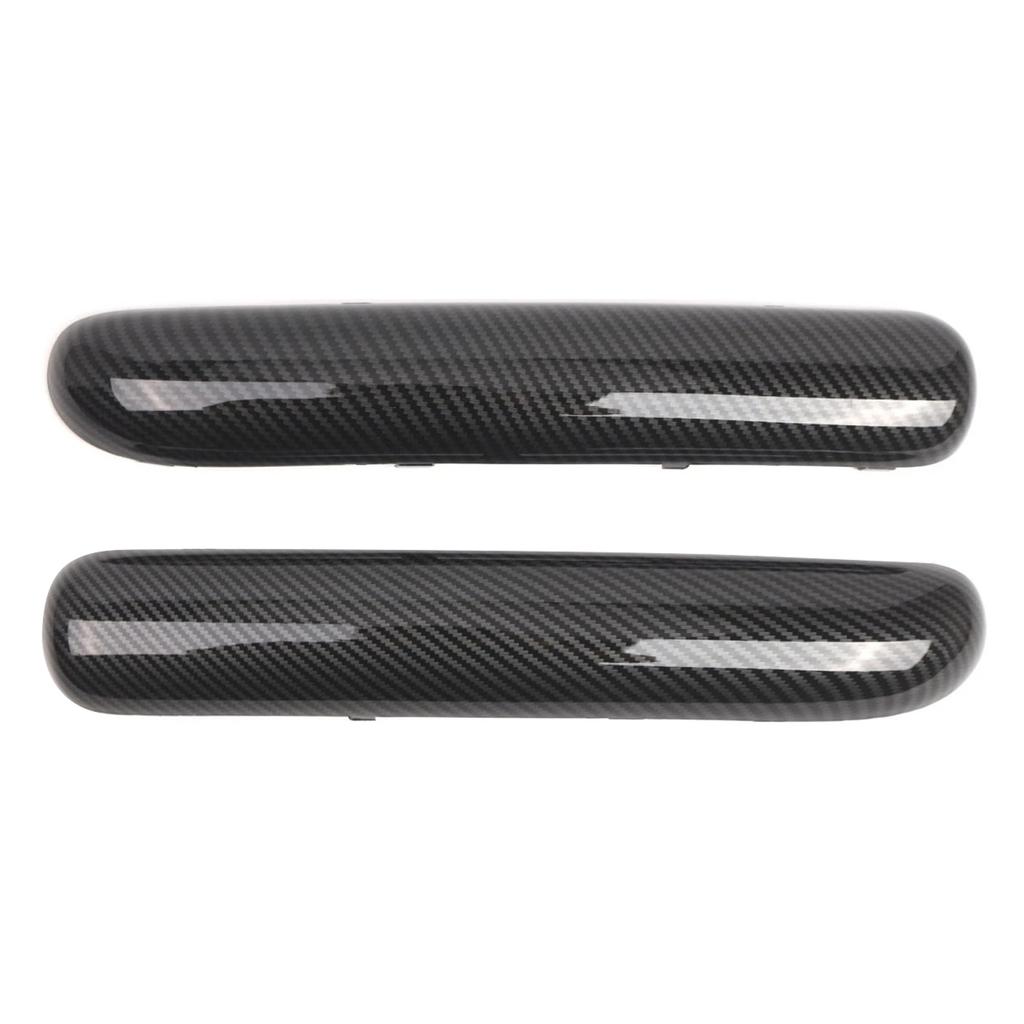 Pair Front Bumper Trim Set For Mini One Cooper R50/R52/R53 01-2004 Carbon Fibre