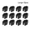 12Pcs Rod Clip Billiard Cue Holder Wall Hanging Stick Holder  Billiard Cue Fishing Rod
