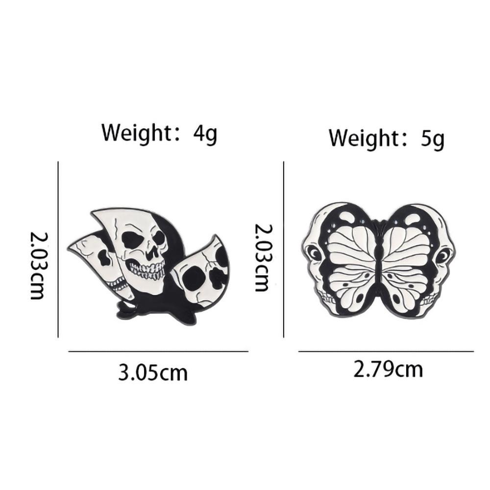 Punk Skull Brooch: Creative Halloween Costume Pin, Versatile Metal Badge